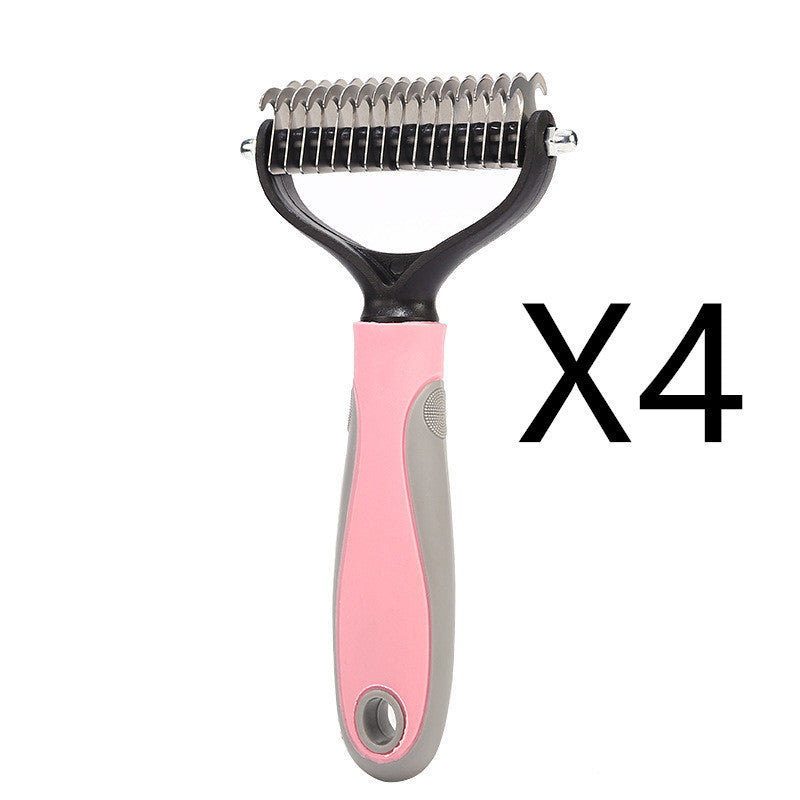 Stainless Double-sided Pet Brush Hair Removal Comb Grooming Dematting Dog Grooming Shedding Tools 85f8ca35 213d 4df1 a793 9f7
