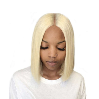 Blond short straight wig 861438523896
