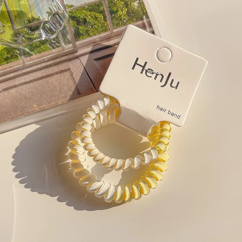 Telephone Wire Hair Ties Hair Rope Hair-binding High Elasticity Not Tight Hair 8615928d 13e0 4528 a1ad b479f89f0cc1