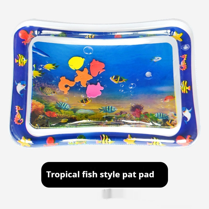 Children's Inflatable Marine Animal Racket Water Cushion Baby Crawling Racket Water Bag Racket Water Cushion Climbing Pad 862