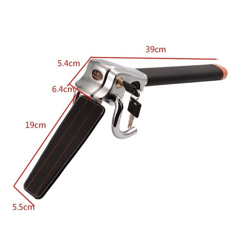 Car steering wheel lock air bag lock anti-theft lock car lock alarm crescent lock 863374092836
