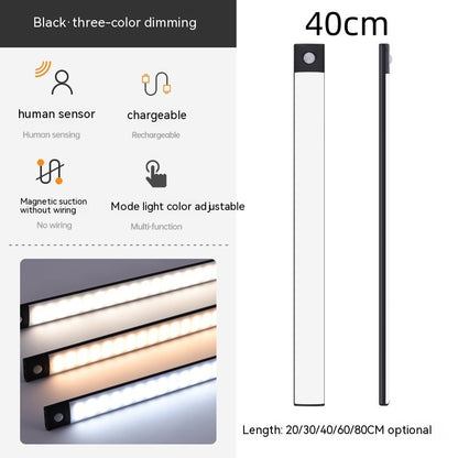 Smart Infrared Sensor Lamp Wireless Magnetic Long Cabinet Light With Rechargeable Hallway Wardrobe 8633a817 eba6 4f1e 8698 7e