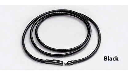 Necklace Pendant Rope Men's And Women's Fashion Lanyard Crystal Emerald Gold Pendant Black Black Buttons Necklace Rope 863d80