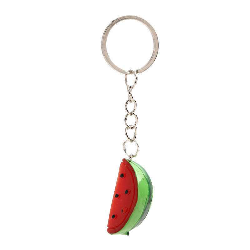 Simulation Three-dimensional Watermelon Piece Keychain Pendant 86412661 41aa 49cd a8bc 09c4b5cdd13a