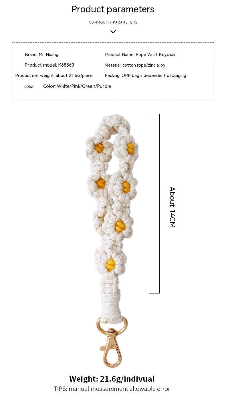 Flower Chrysanthemum Wrist Strap Little Daisy Keychain 86430e7e 914e 49ec 83f9 c89cf246e123 trans