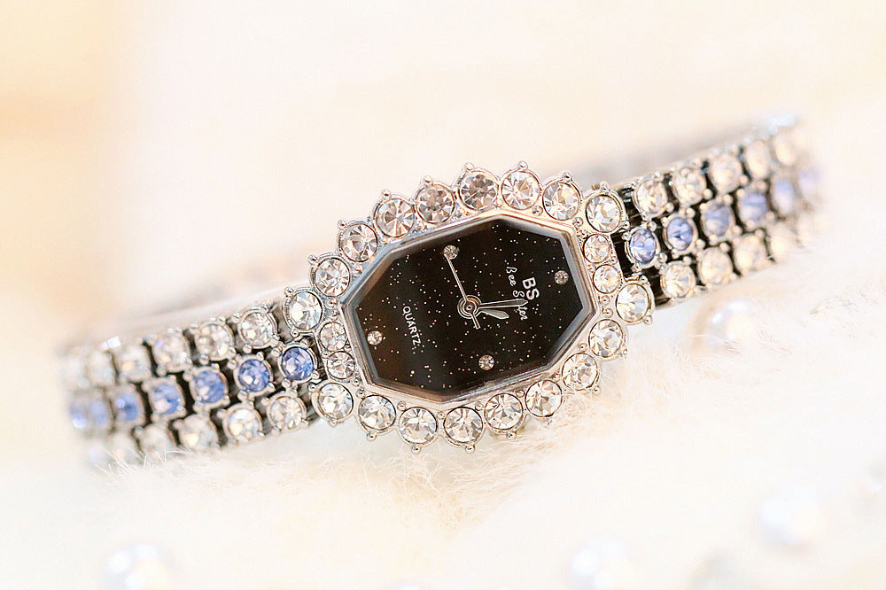 Luxury Full Diamond Steel Band Quartz Watch 865124740321