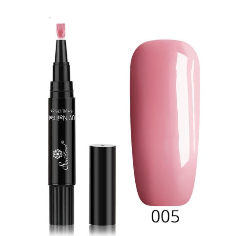 3 In 1 Gel Nail Varnish Pen Glitter One Step Nail Art Gel Polish Hybrid - HD Wireless Product #6