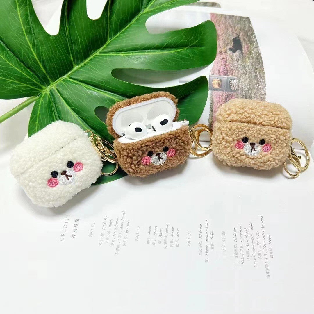 Cute Plush Earphone Cover Protection 86582475 5307 4e06 a859 e4a0ed625168