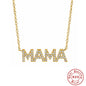 S925 Sterling Silver Mama Diamond Letters Necklace 8681db5a b901 43ce 80e4 e9c3e2f19a7f
