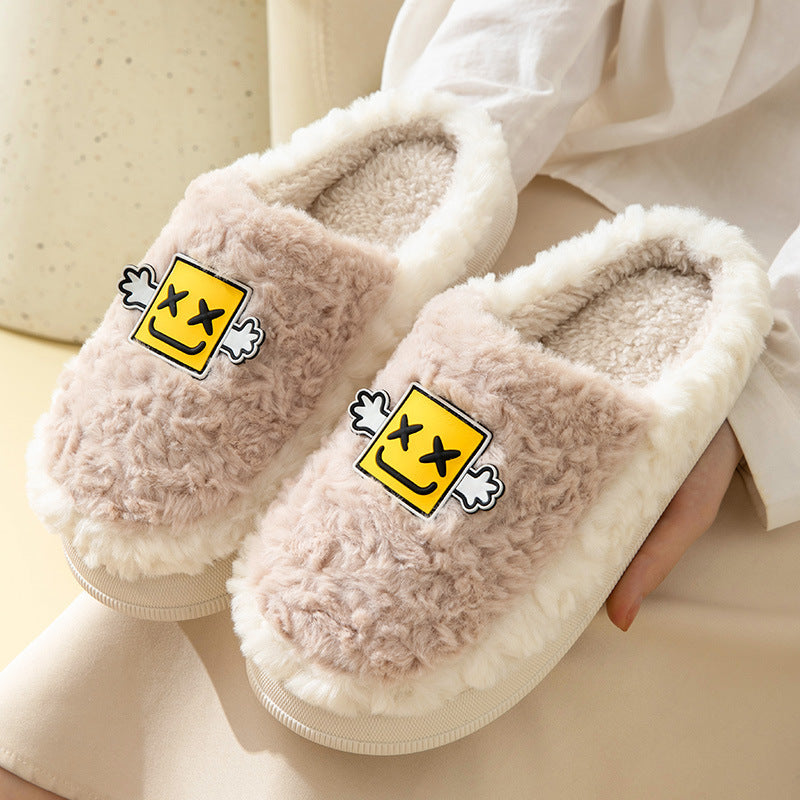 Cartoon Plush Cotton Slippers Women's Winter Warm Dormitory Non-slip 8682c2da ac7e 4a38 b405 a25550d66483