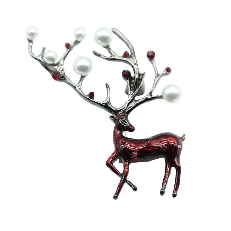 Fashionable and exquisite drip deer brooch 8696155743467