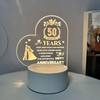 Creative 3D Night Heart Shaped Blessing Language USB Small Table Lamp 86995bac 8504 47b6 bbe6 5cc7cfca447a