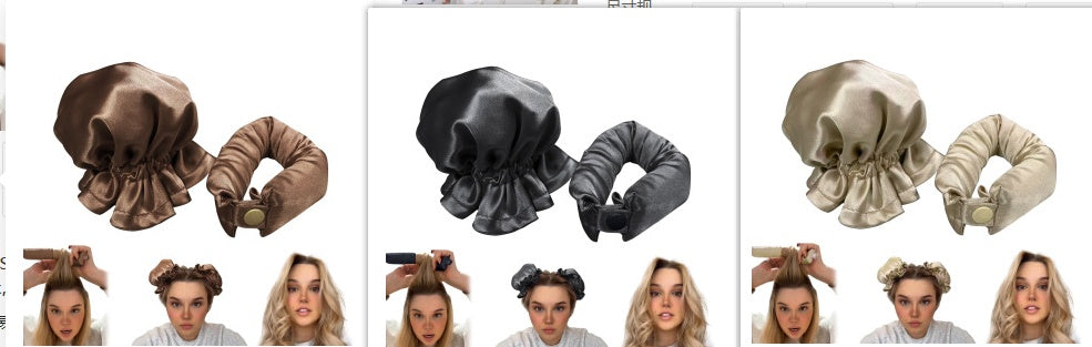 New Heatless Curl Stick With Cloth Cover Cute Ball Head Hair Curler Headband Hair Rollers Wave Form Curling Rod Hair Style To