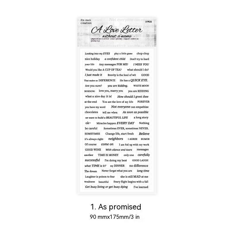 Ins English Quotations DIY Decoration Material Sticker - 图片 7