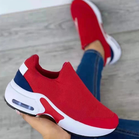 Women's Fashion Stretch Round Toe Knit Sneakers 86eda804 79d9 4f51 8ea2 108be93aa2af