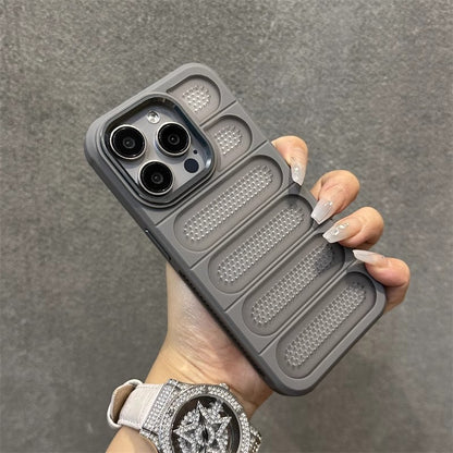 Breathable Heat Dissipation Mesh Case For ApplePhone 15 14 13 12 11 Pro Max Plus Matte Cooling Metal Lens Ring Hard Bumper Co