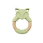 Baby Silicone Wood Ring Fox Baby Teether Molar Stick Toy 870214012981