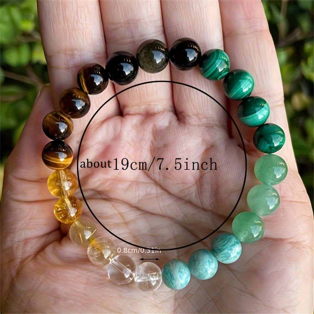 Universal Natural Stone Citrine Dongling Stone Malachite Bracelet 871317e3 51e4 47d0 82fa 9f1879acddc7