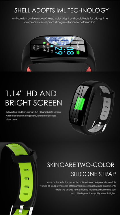 Цветной экран F21 Smart Bracelet Monitor Sleep