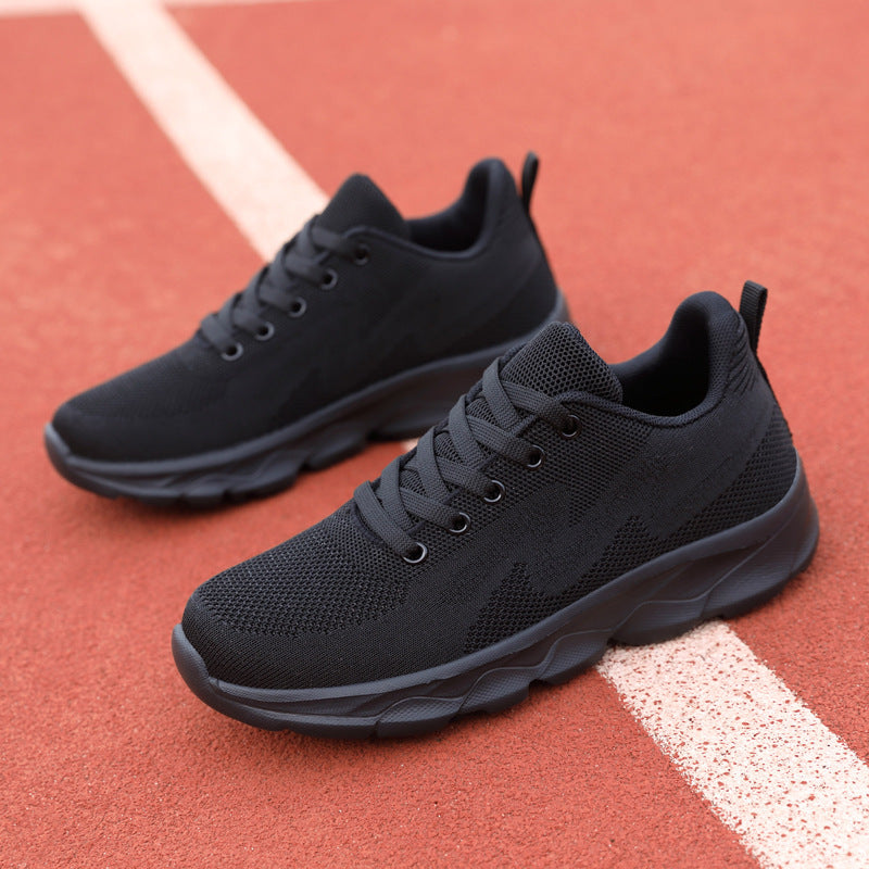 All Black Sneaker Women's Lightweight Mesh Breathable Casual Soft Bottom Running Shoes 871f0cf5 0991 4e21 adde 5d9063264a55