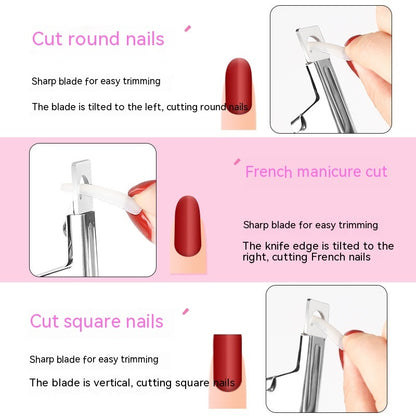 Flat Mouth U-shaped Scissors Nail Tip Pliers Extension Nail Trimming Tool 87375bde 9a7c 4241 a485 999d21de052d