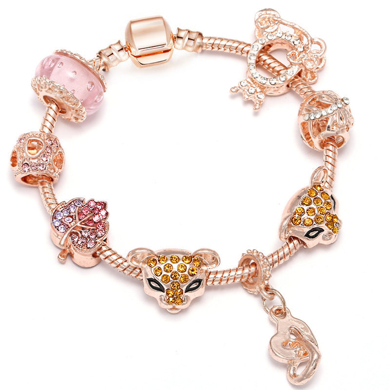 Rose Series Princess Crown Pendant Lady Bracelet 873a712a 0503 4956 a624 4e7461b4aa03