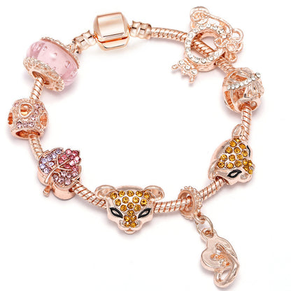 Rose Series Princess Crown Pendant Lady Bracelet 873a712a 0503 4956 a624 4e7461b4aa03