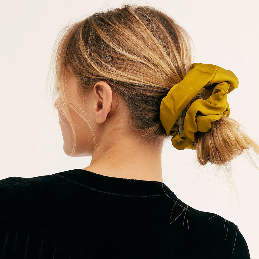 Oversized Smooth Satin Large Intestine Circle Hair Tie 873c04ef 5aa6 4008 adc8 9651359c3f7b