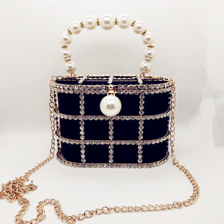 Hollow Pearl Buckle Birdcage Clutch 873eae2c 5d62 46bf ab47 977fd7032d99