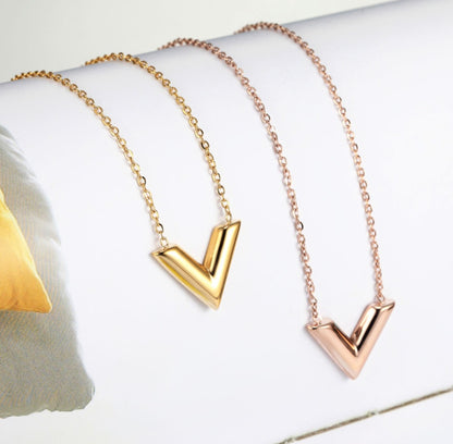 Korean version of V-shaped necklace 874119356817