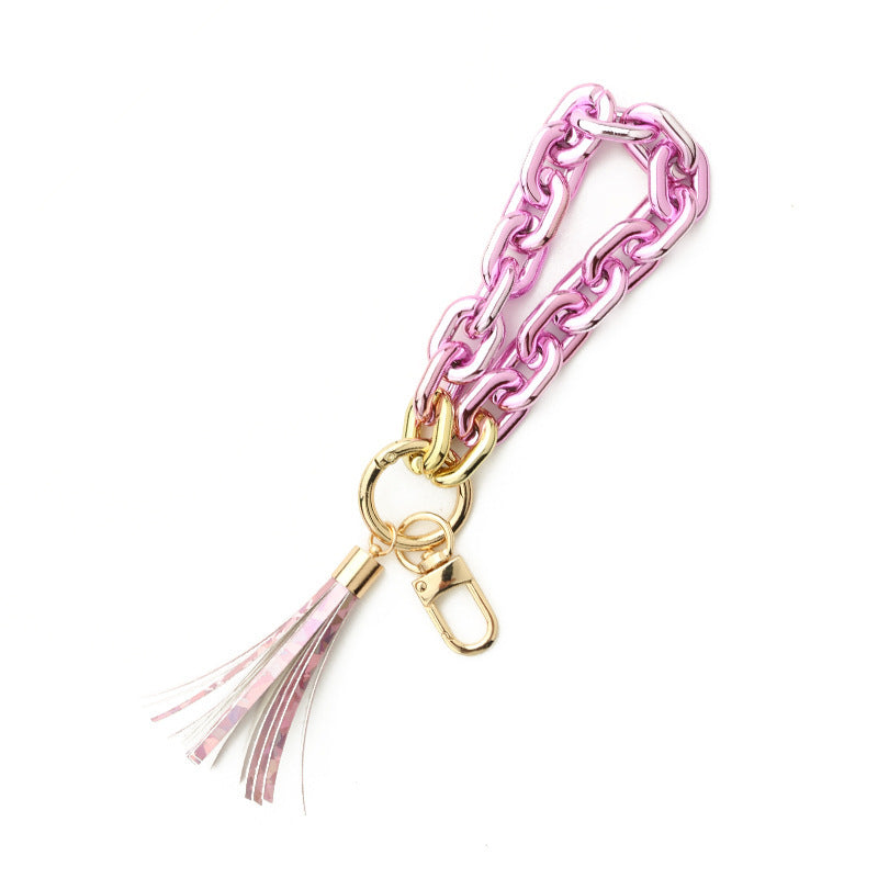 European And American Popular Ornament Highlight Plastic Key Ring 87455bdb 6ba2 4f3f 8400 184a4b979b8f