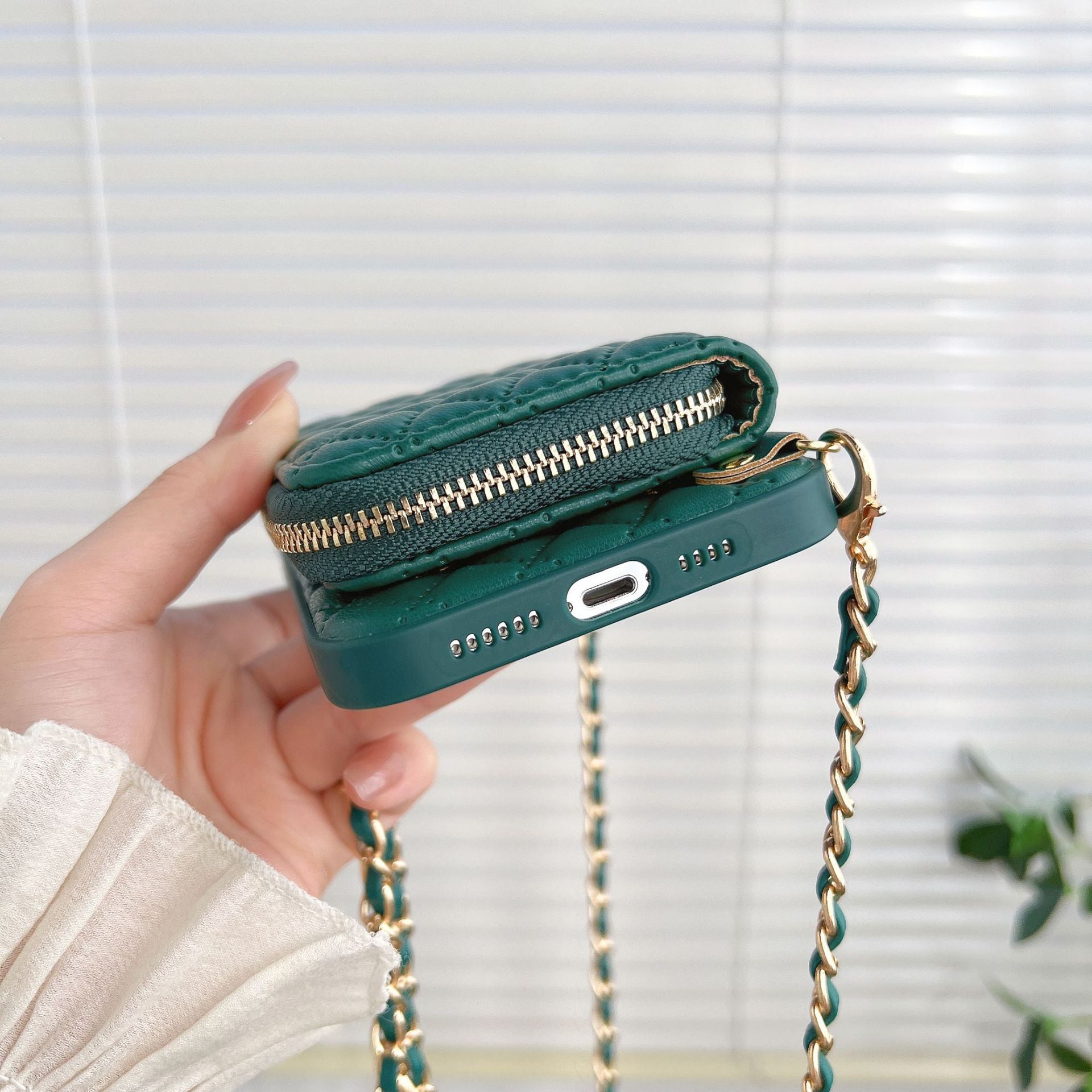 Crossbody Card Insert Case Luxury Rhombus Lamb Skin 8749c90c 3d49 4bdc 83d9 dc185757a177