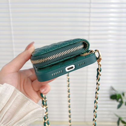 Crossbody Card Insert Case Luxury Rhombus Lamb Skin 8749c90c 3d49 4bdc 83d9 dc185757a177