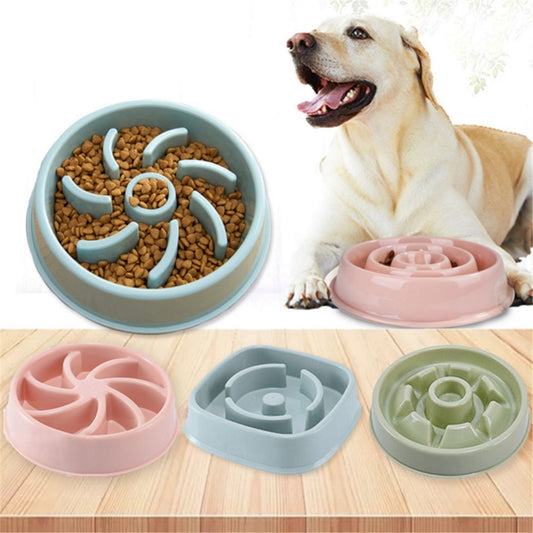 Plastic Pet Dogs And Cats Choke Prevention Slow Food Bowl 8757322360045