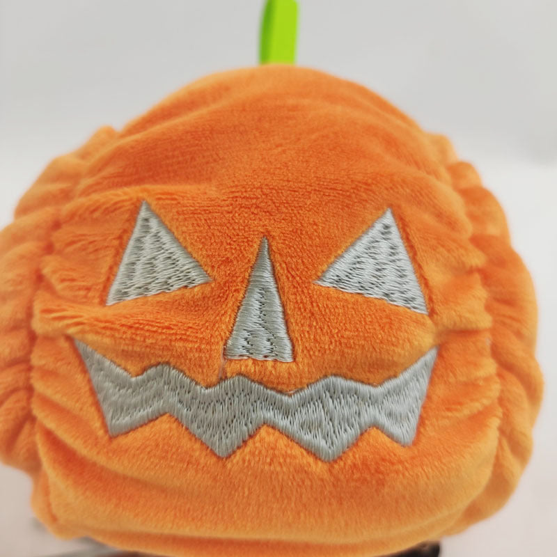 Halloween Luminous Plush Toys Creative Cute Reversible Ghost Pumpkin Plush Toy Kids Children Gift Two-sided Flip Children's T