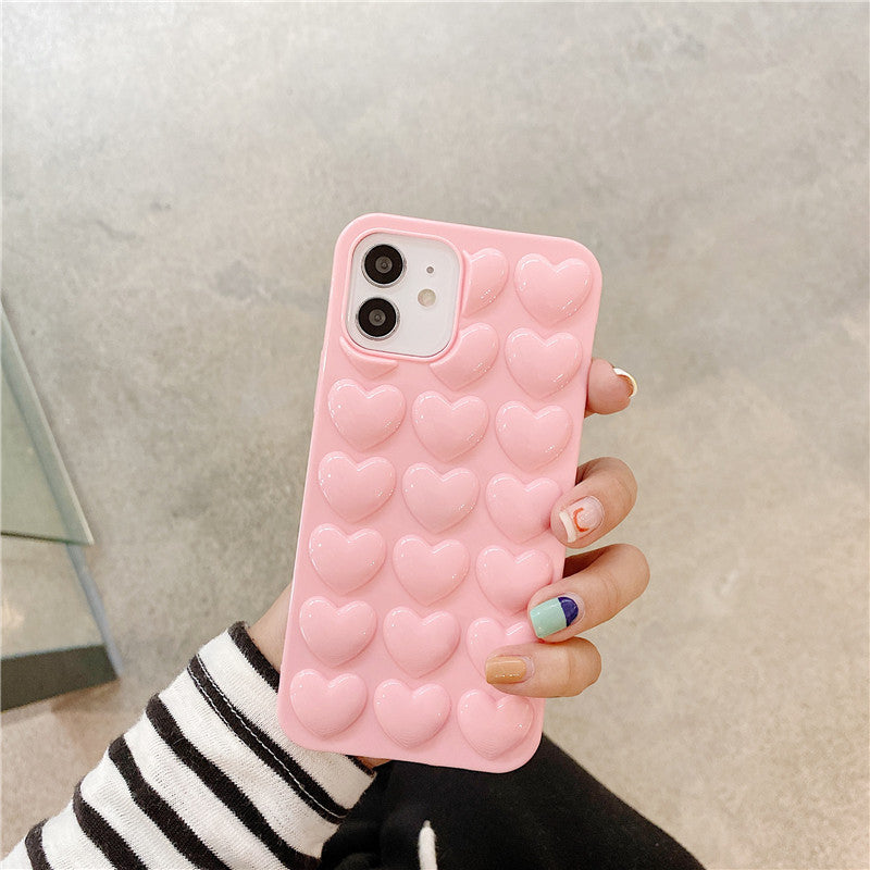 Peach Heart Phone Case Silicone Lanyard Protective Cover 876d30b0 2972 4adf 991b bce0ada3cc7c