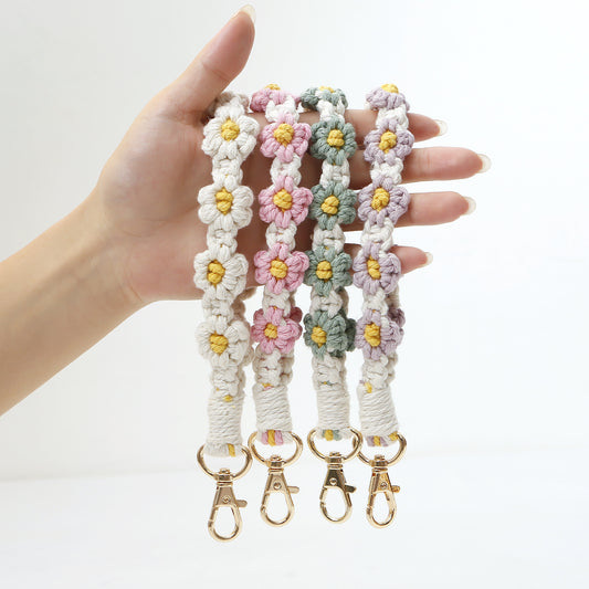 Flower Chrysanthemum Wrist Strap Little Daisy Keychain 8776c43a 133a 4583 90cf 1b26ae977d76