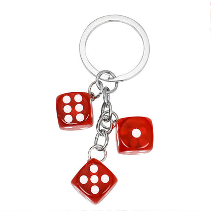 Creative Resin Dice Shape Keychain Pendant Portable Bag Pen Accessories 877a8d58 d4ca 46e4 8280 627f2ebaad55