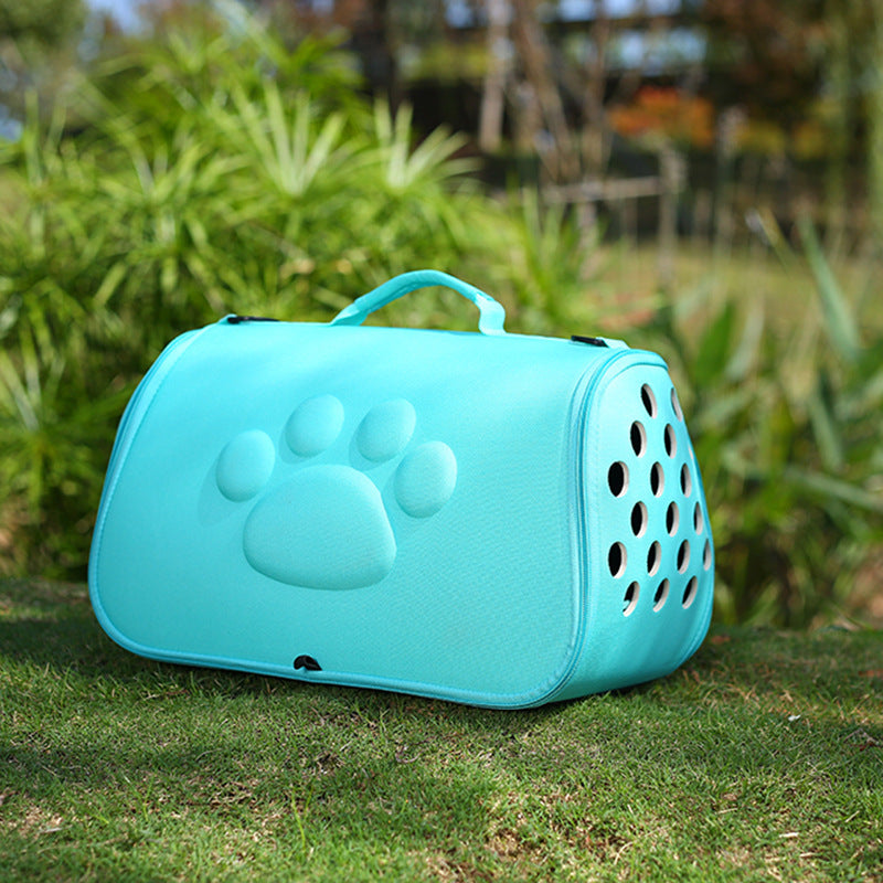 Solid color footprint EVA pet folding bag 8781433212399