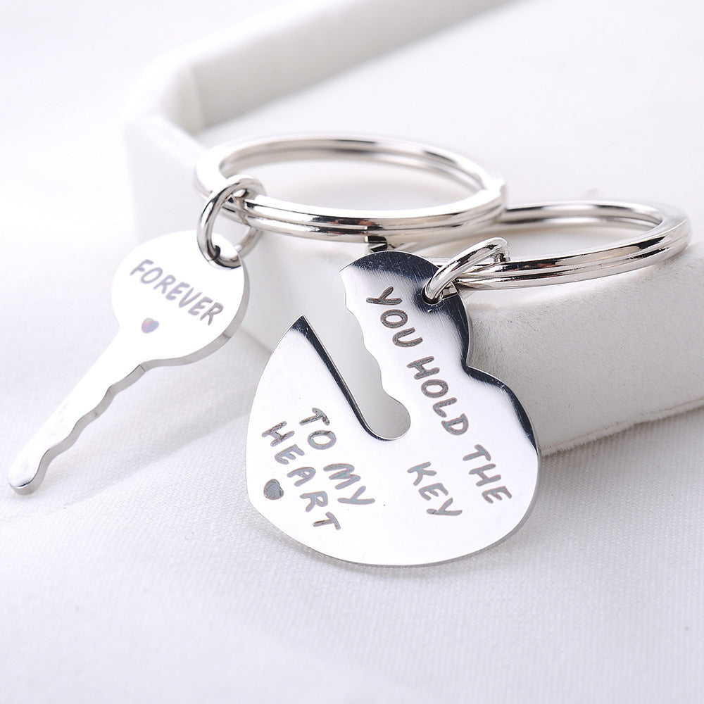 Popular Heart-shaped Keychain Set Keychain 878498787712
