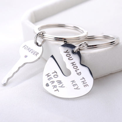 Popular Heart-shaped Keychain Set Keychain 878498787712