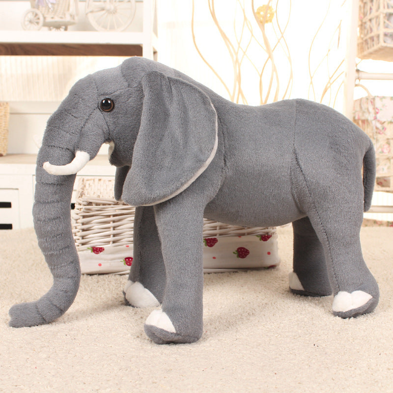 Simulation elephant plush toy 878710391409