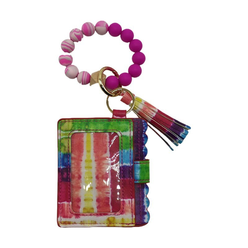Silicone Beads Bracelet Key Chain Leopard Print 878bc783 30b9 4c75 92d9 a4782875b697