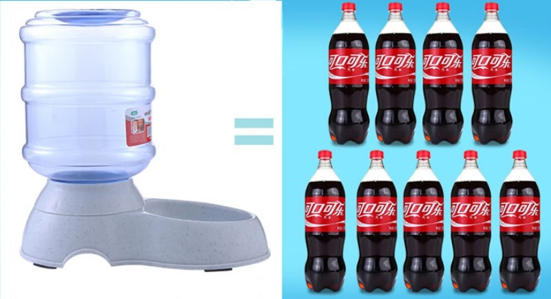 Cats Dogs Automatic Pet Feeder Drinking Water Fountains Large Capacity Plastic Pets Dog Food Bowl Water Dispenser 87907070394