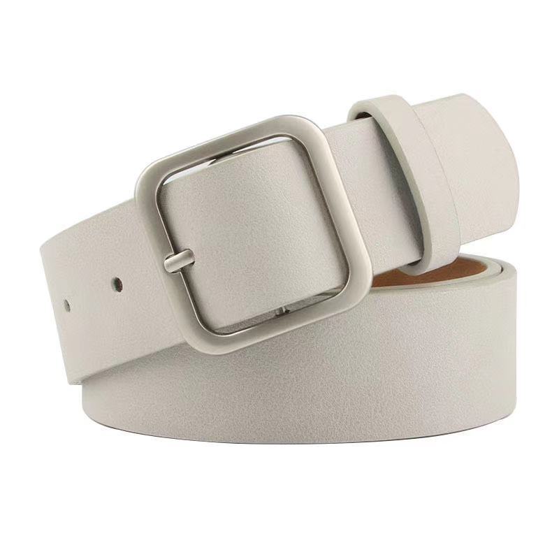 35cm Wide New Retro Alloy Square Buckle Belt - HD Wireless Product #4