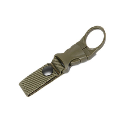 Outdoor army fan tactical nylon webbing water bottle hang buckle Multi-function carabiner molle system bottle buckle 87ac082e