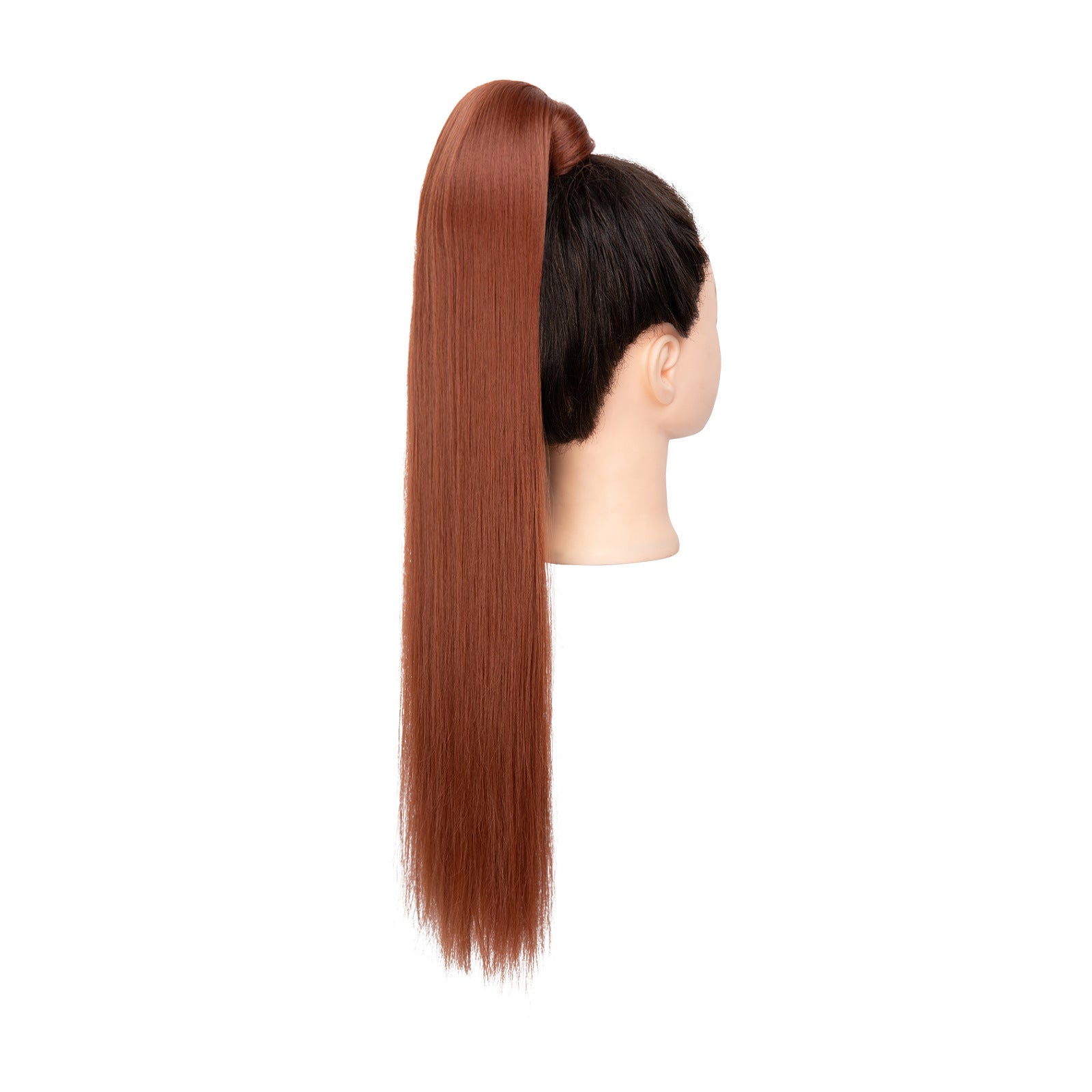 Long Straight Hair Ponytail High Temperature Matte Silk Velcro Winding Wig 87b06533 164c 4bb5 85ce a85a09688e61