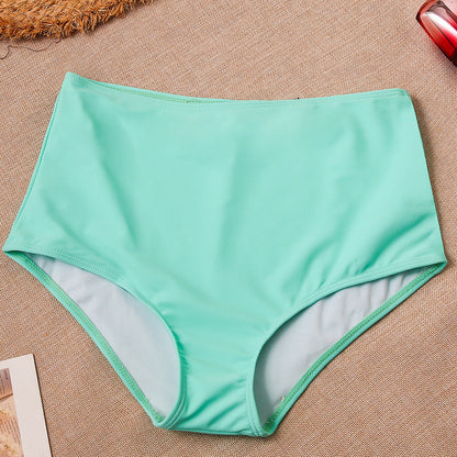 New Swimsuit Solid Color High Waist Pants Bikini Split Swimsuit Multicolor 87c08263 b16b 4f73 80a2 bb9580654f1c