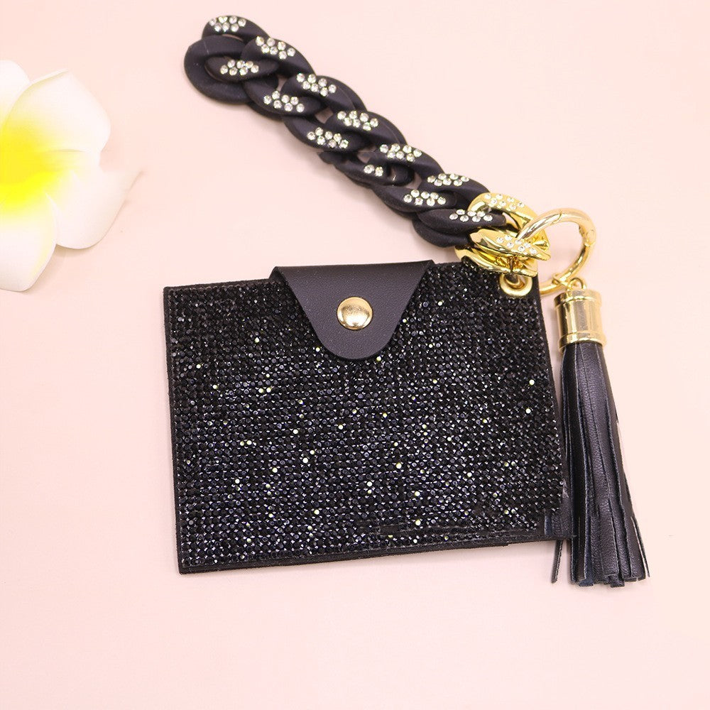 Diamond Card Holder Acrylic Bracelet Key Ring 87ccb9ae de14 44a7 926f e57f75432189