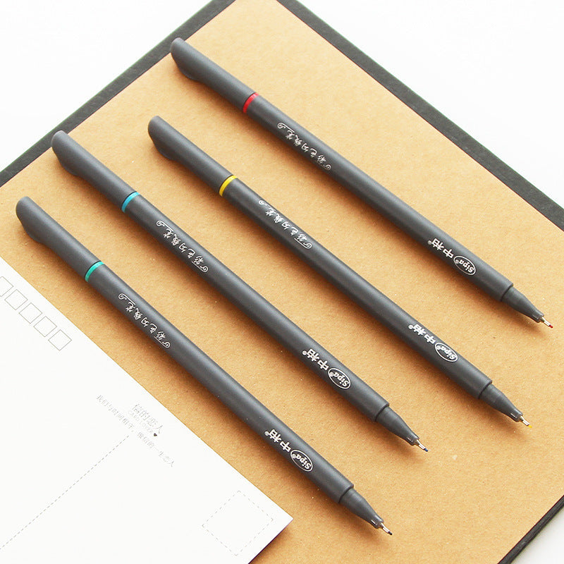 Office Drawing Stroke Syringe Color Hook Line Pen - 图片 2